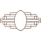 Ekena Millwork Elizabeth Wood Fretwork Pierced Ceiling Medallion, Walnut, 40"W x 20"H x 11"IW x 19"IH x 1/4"T CMWP40X20X0250EBWA - alternate 3